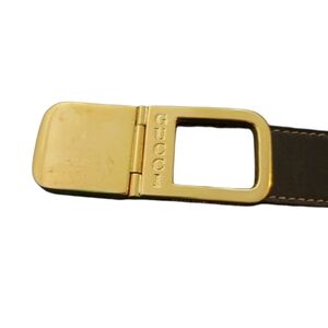 Gucci vintage black leather belt unisex 30-33 inches